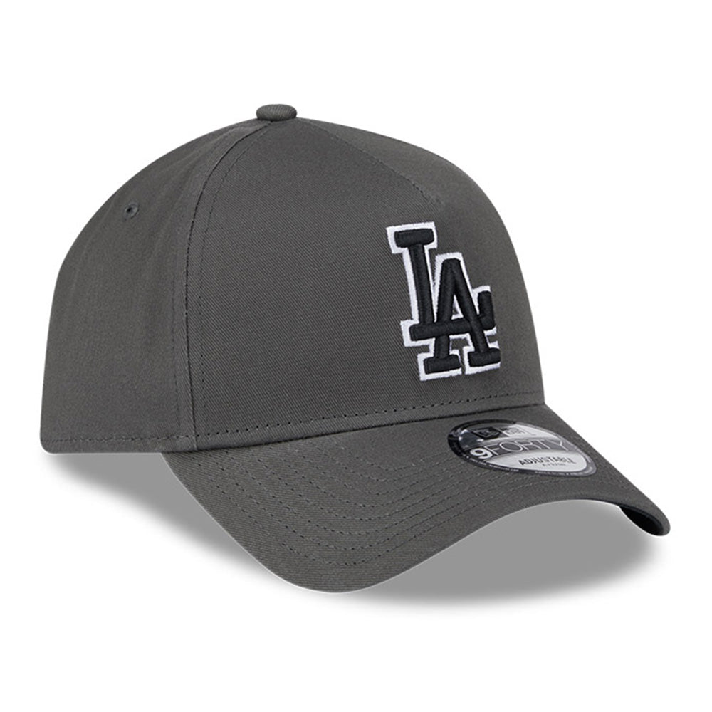 New Era Los Angeles Dodgers Dusty Charcoal 9FORTY A-Frame Snapback Cap