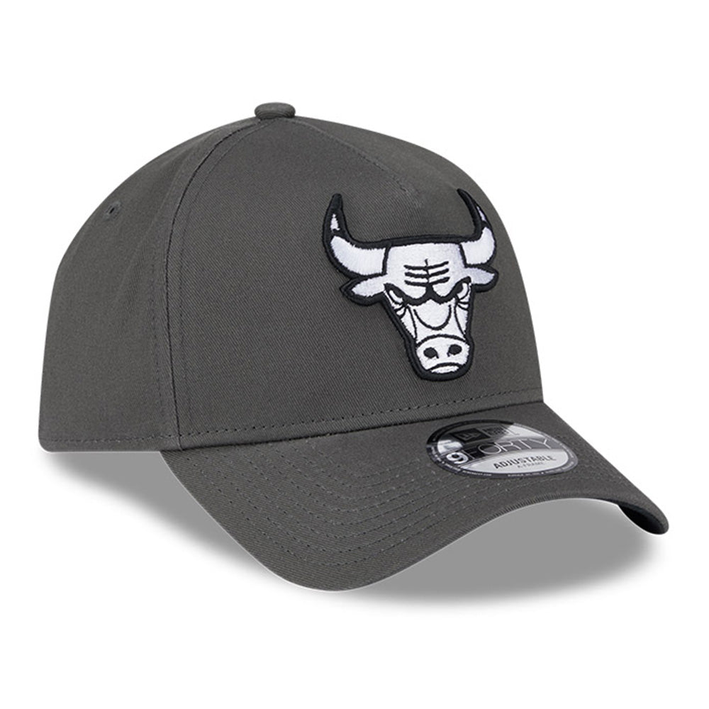 New Era Chicago Bulls Dusty Charcoal 9FORTY A-Frame Snapback Cap