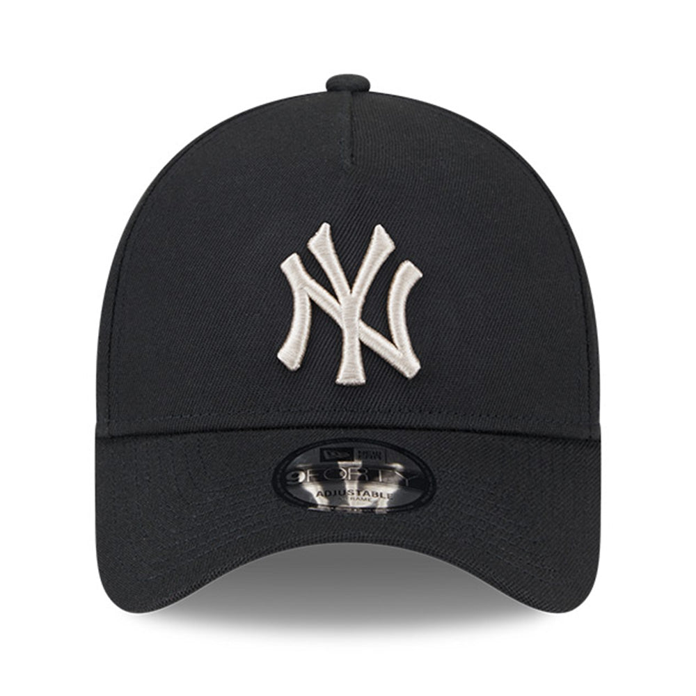 New Era New York Yankees Black Stone Repreve® Black 9FORTY A-Frame Snapback Cap