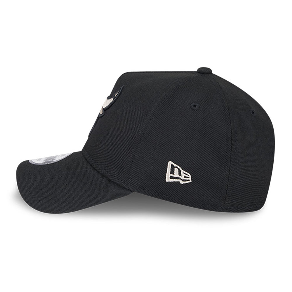 New Era Chicago Bulls Black Stone Repreve® Black 9FORTY A-Frame Snapback Cap