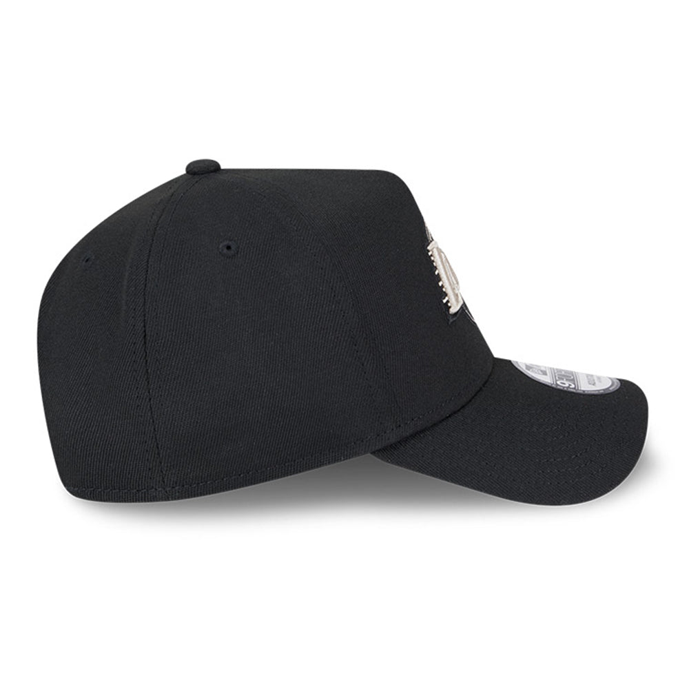 New Era Los Angeles Lakers Black Stone Repreve® Black 9FORTY A-Frame Snapback Cap