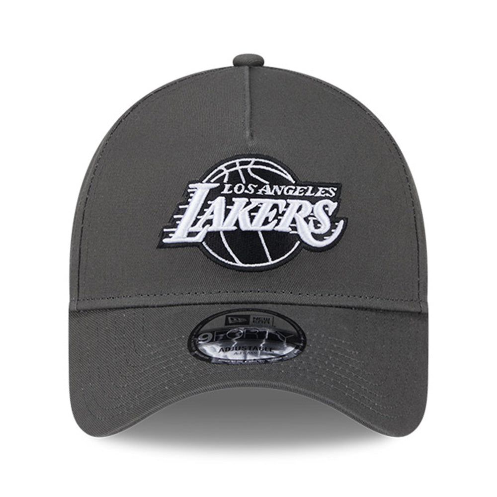 New Era Los Angeles Lakers Dusty Charcoal 9FORTY A-Frame Snapback Cap
