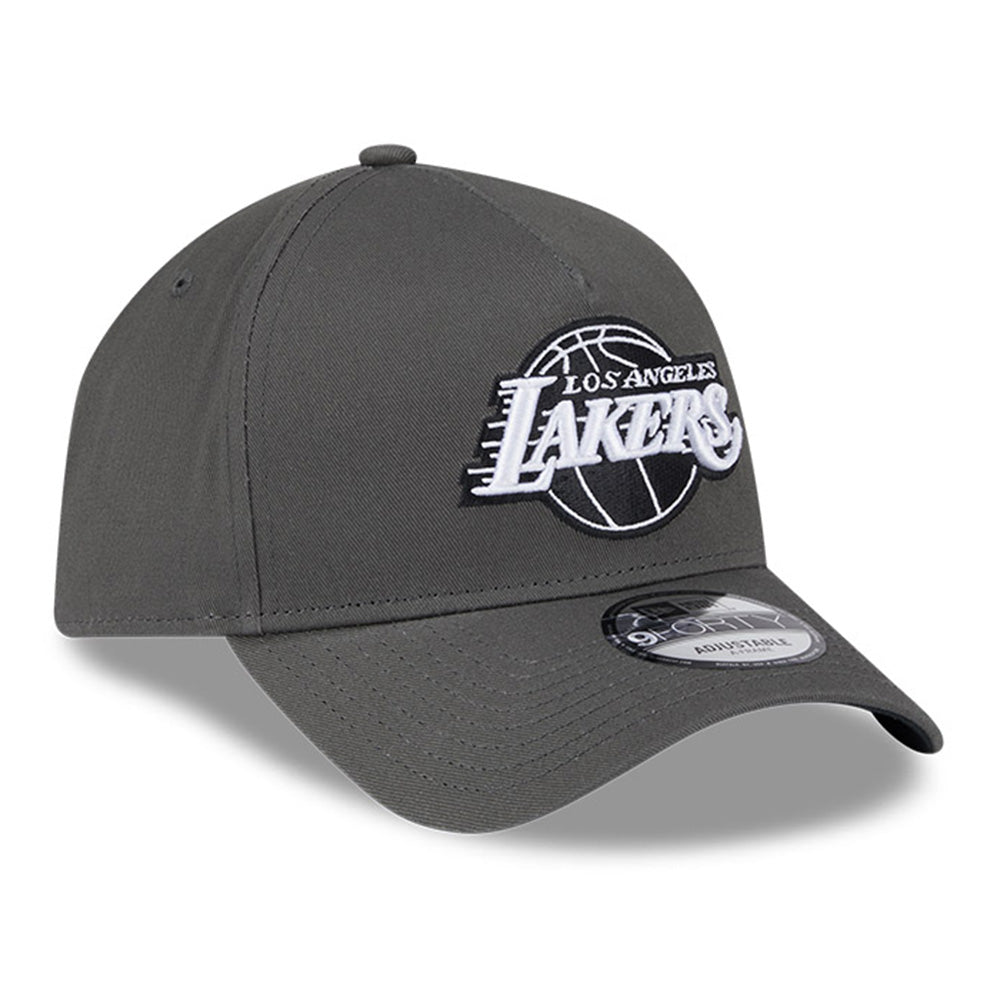 New Era Los Angeles Lakers Dusty Charcoal 9FORTY A-Frame Snapback Cap