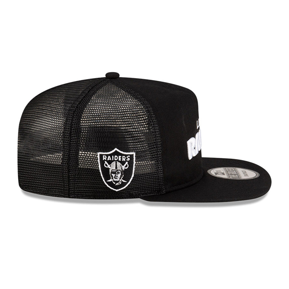 Las Vegas Raiders NFL Games Washed Script Black The Golfer Snapback Cap