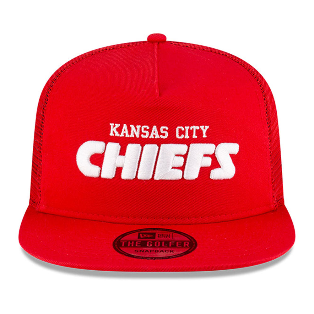 Kansas City Chiefs NFL Games Washed Script Red The Golfer Snapback Cap