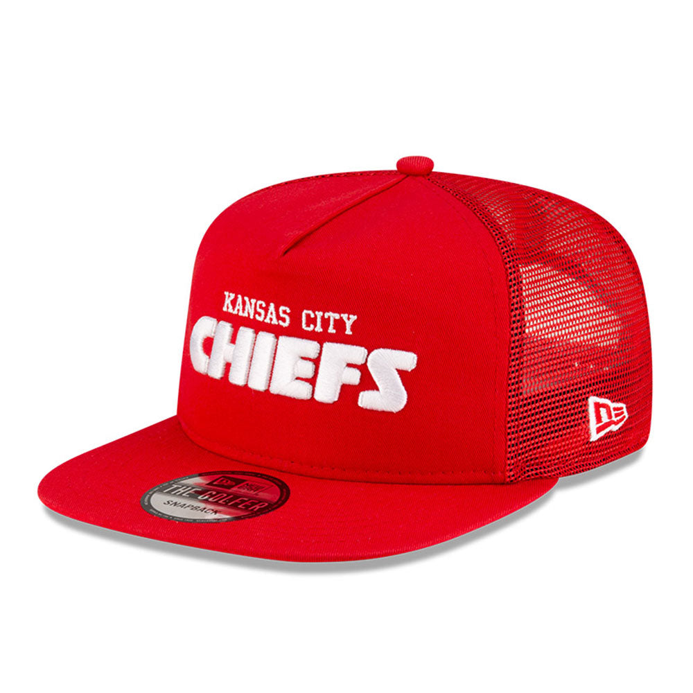 Kansas City Chiefs NFL Games Washed Script Red The Golfer Snapback Cap