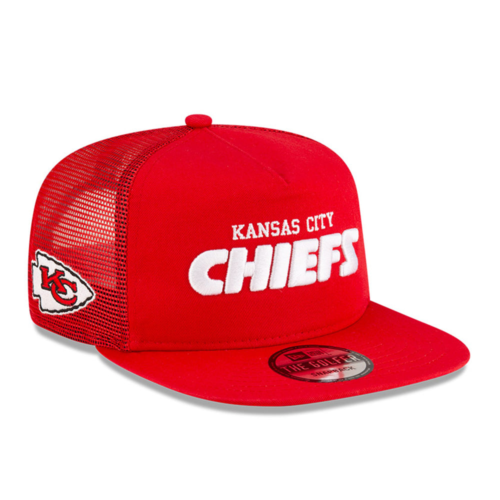 Kansas City Chiefs NFL Games Washed Script Red The Golfer Snapback Cap