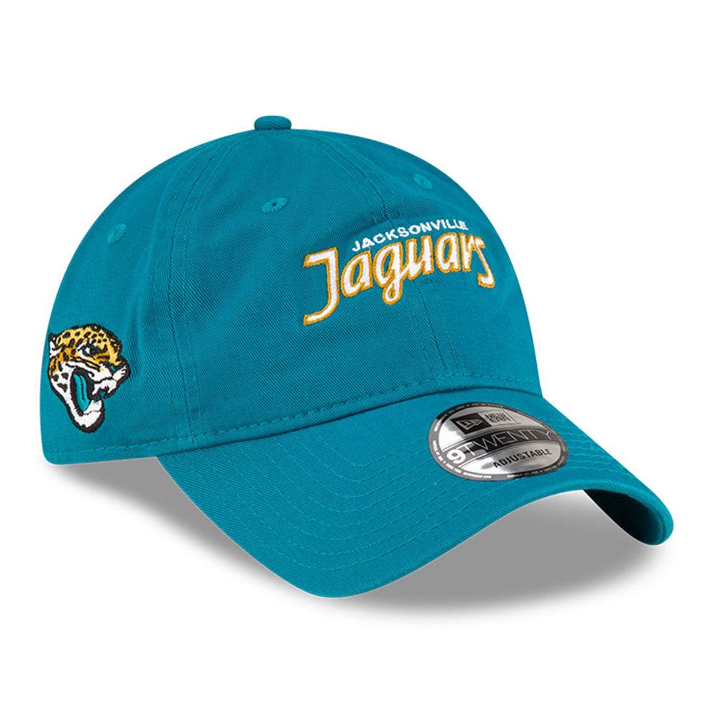 Jacksonville Jaguars NFL Games Washed Script Turquoise 9TWENTY Adjustable Cap