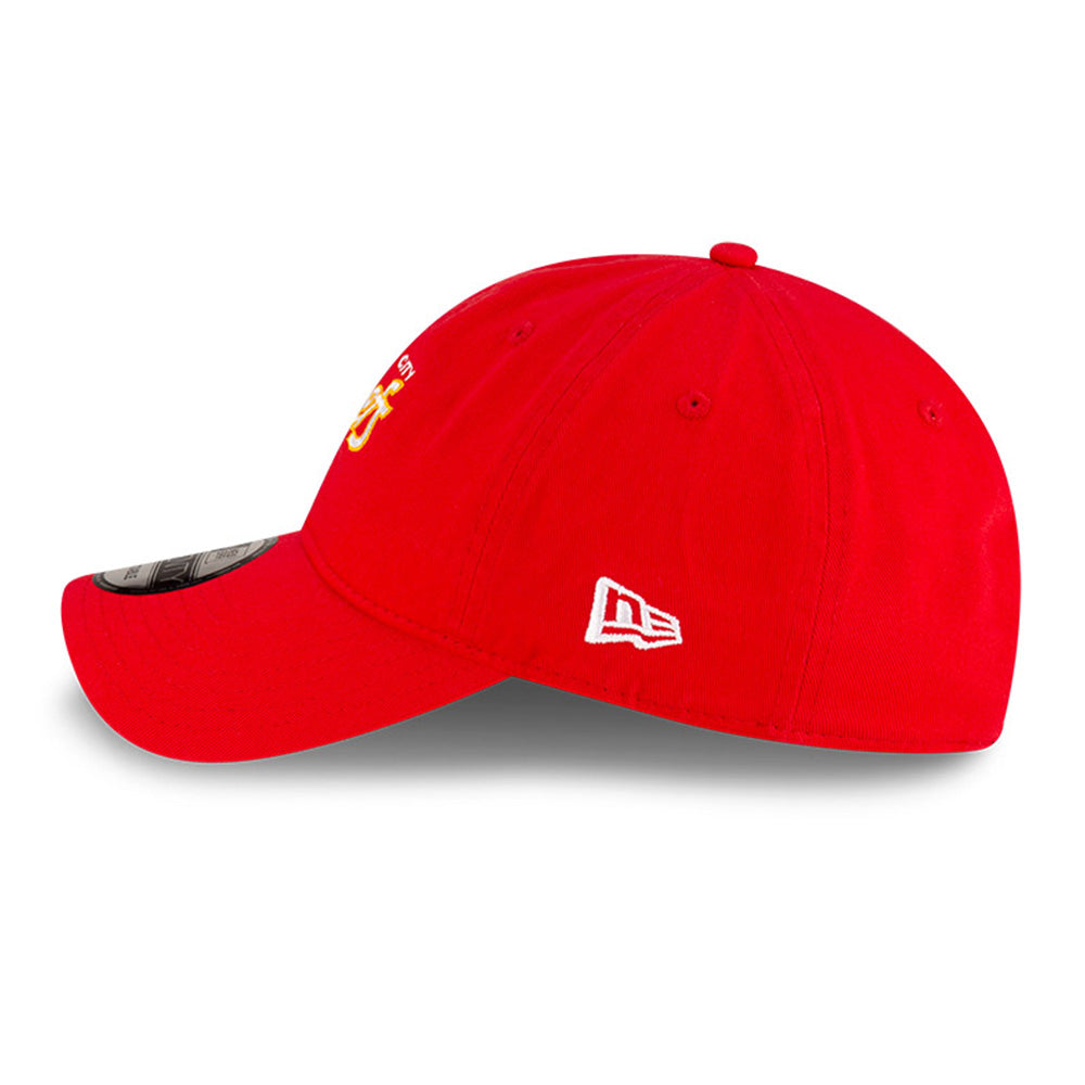 Kansas City Chiefs NFL Games Washed Script Red 9TWENTY Adjustable Cap