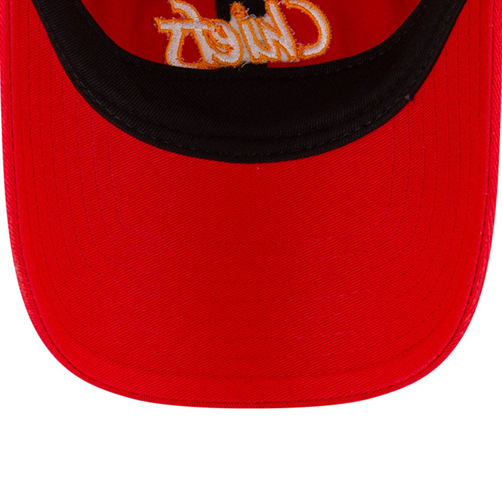 Kansas City Chiefs NFL Games Washed Script Red 9TWENTY Adjustable Cap