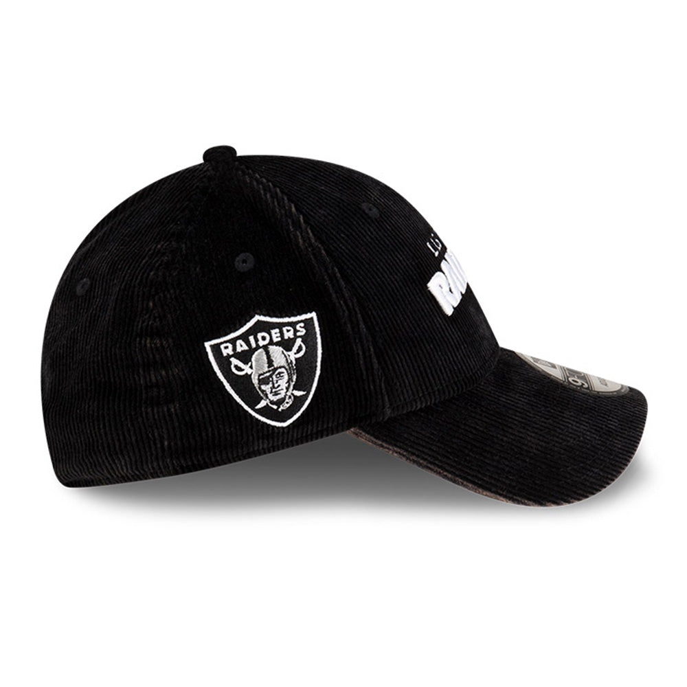 Las Vegas Raiders NFL Games Washed Corduroy Black 9FORTY Adjustable Cap