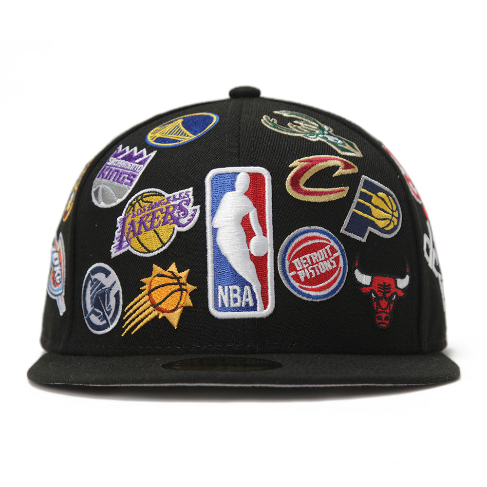 New Era 2024 NBA All Star Logo All Over Black 59FIFTY Fitted Cap