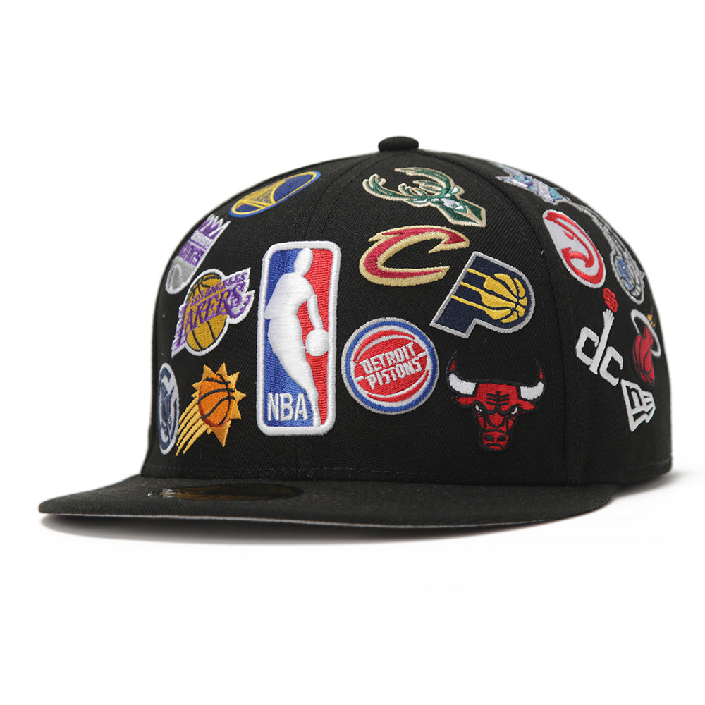 New Era 2025 NBA All Star Logo All Over Black 59FIFTY Fitted Cap