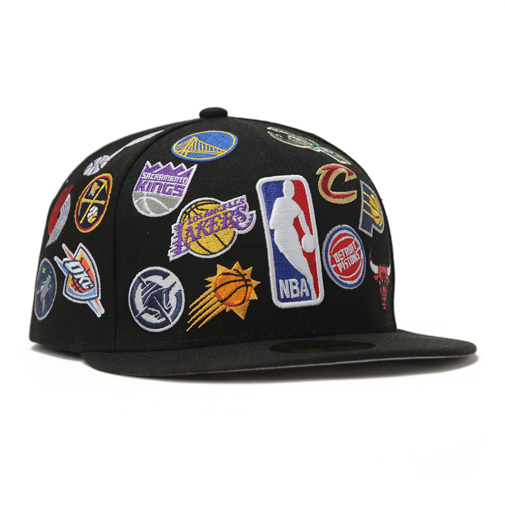 New Era 2024 NBA All Star Logo All Over Black 59FIFTY Fitted Cap