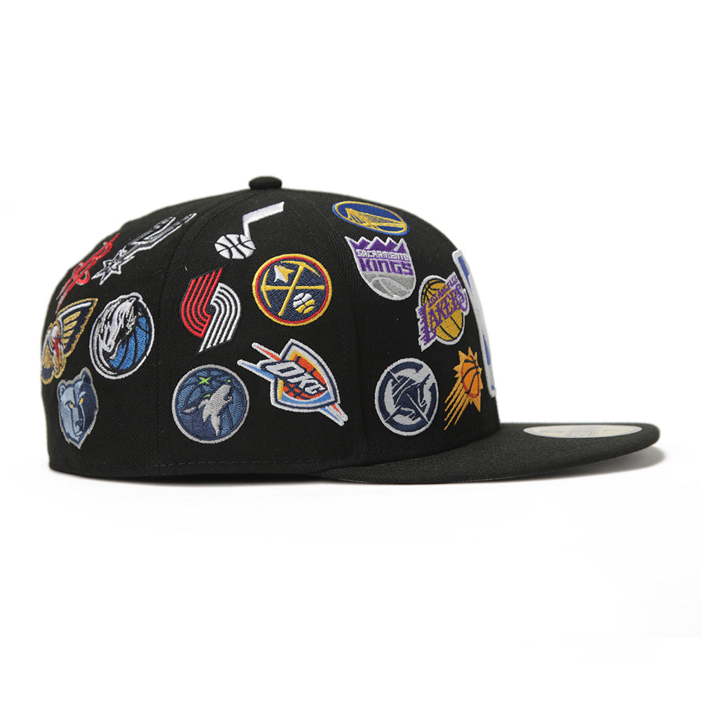 New Era 2024 NBA All Star Logo All Over Black 59FIFTY Fitted Cap