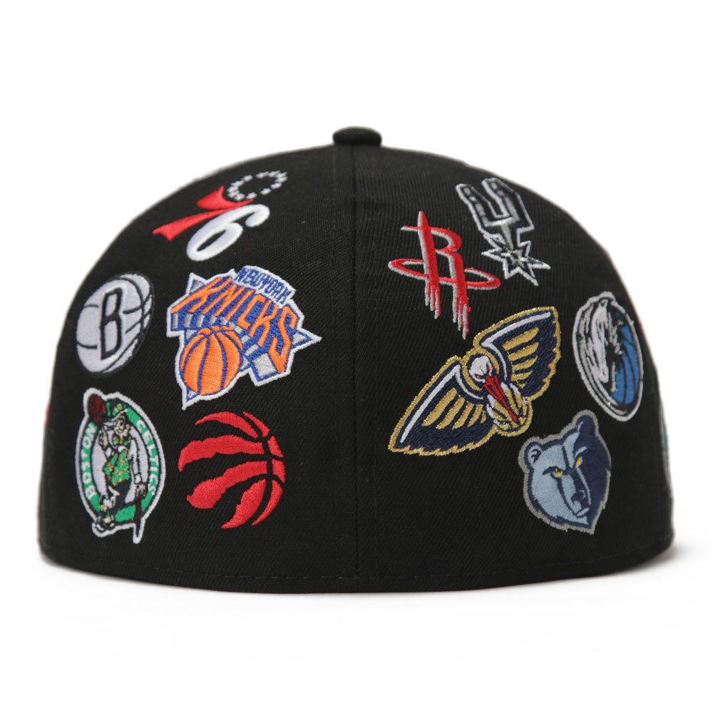 New Era 2024 NBA All Star Logo All Over Black 59FIFTY Fitted Cap