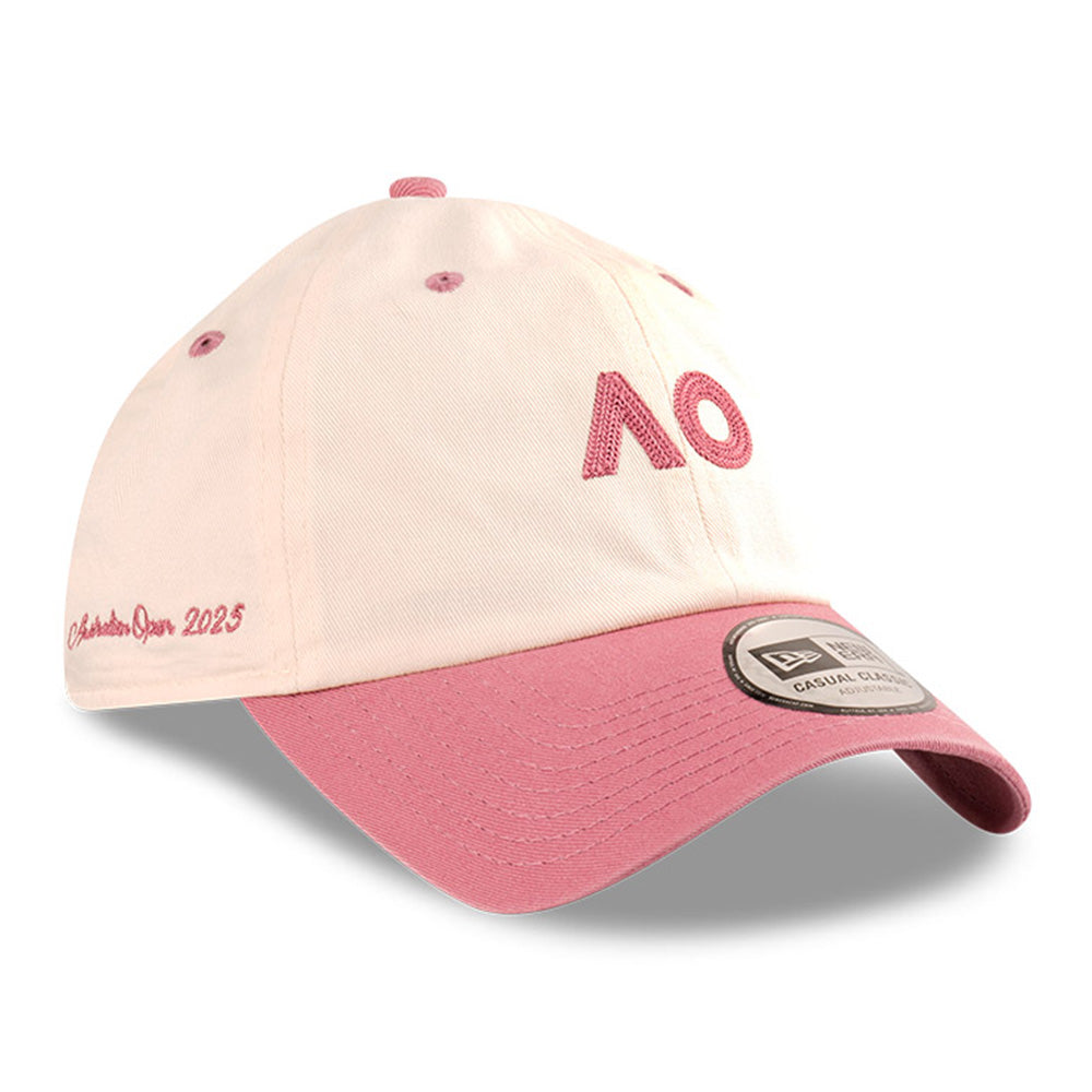 New Era Tennis Australia Open 2025 Logo Dark Red Casual Classic Adjustable Cap