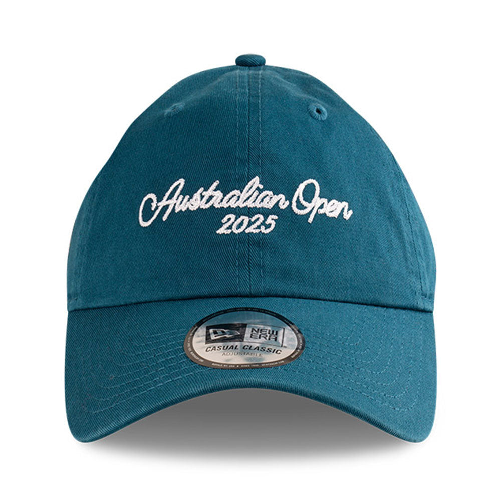 New Era Tennis Australia Open 2025 Wordmark Blue Casual Classic Adjustable Cap