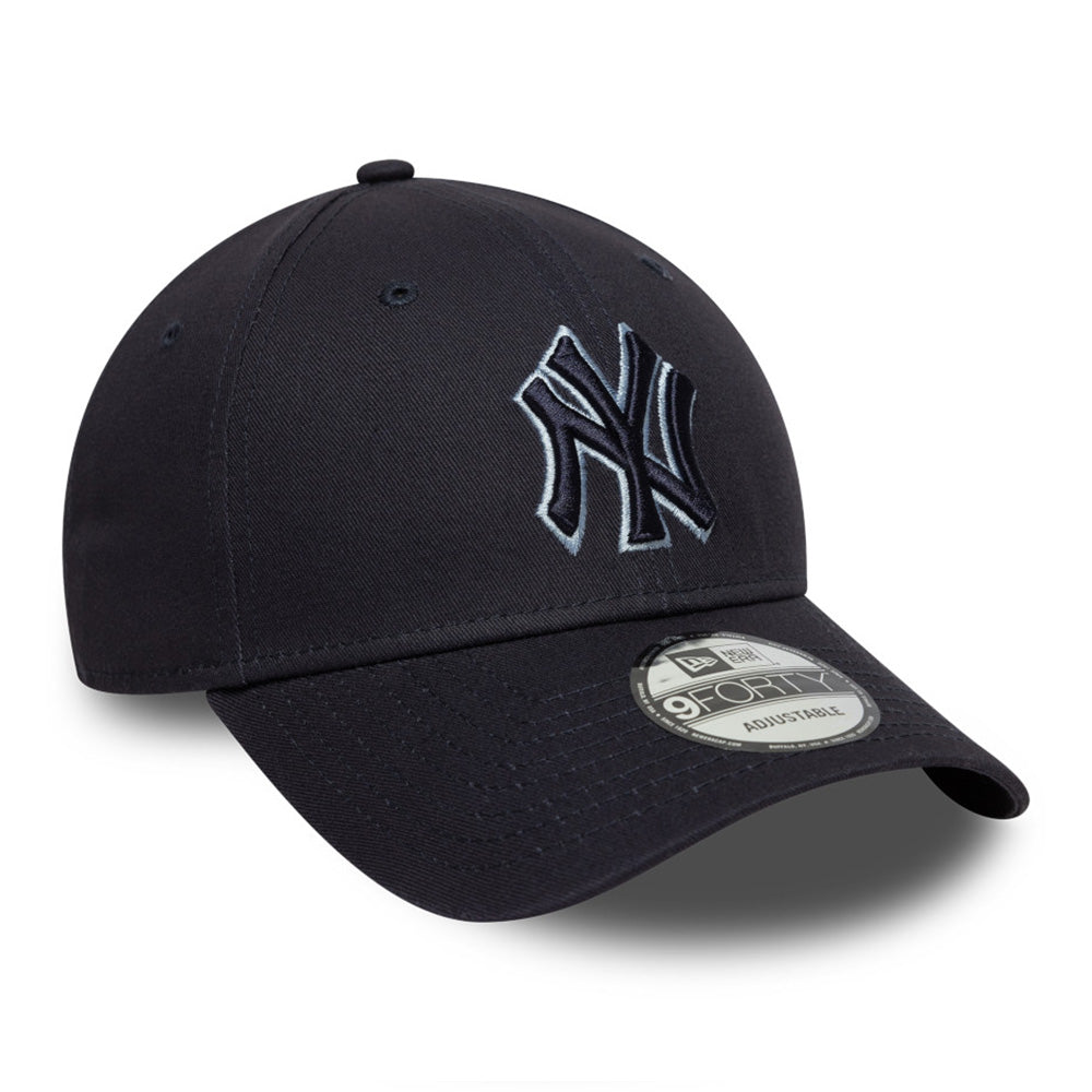 New Era New York Yankees Team Outline Navy 9FORTY Adjustable Cap