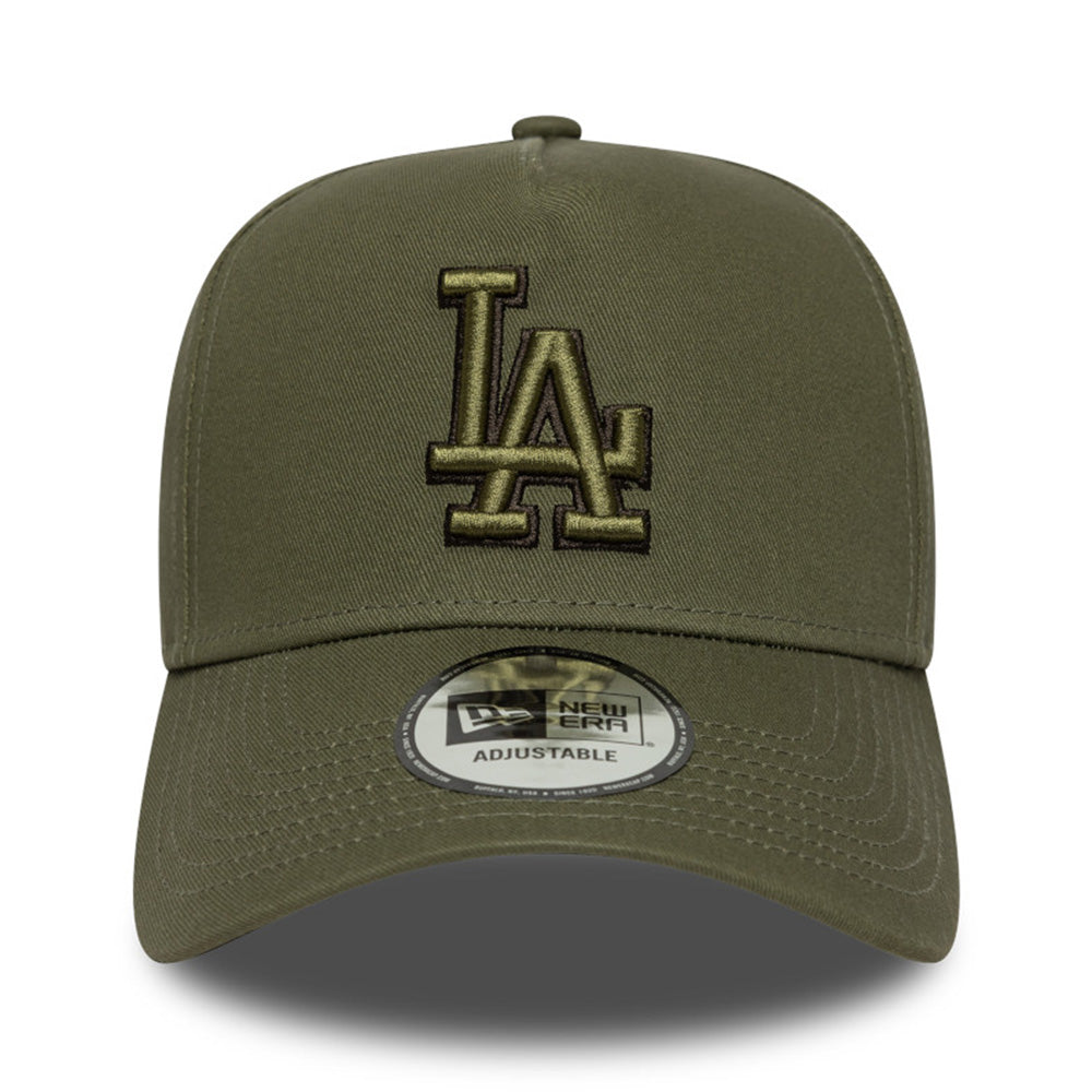 New Era Los Angeles Dodgers Tonal Outline New Olive 9FORTY E-Frame Snapback Cap