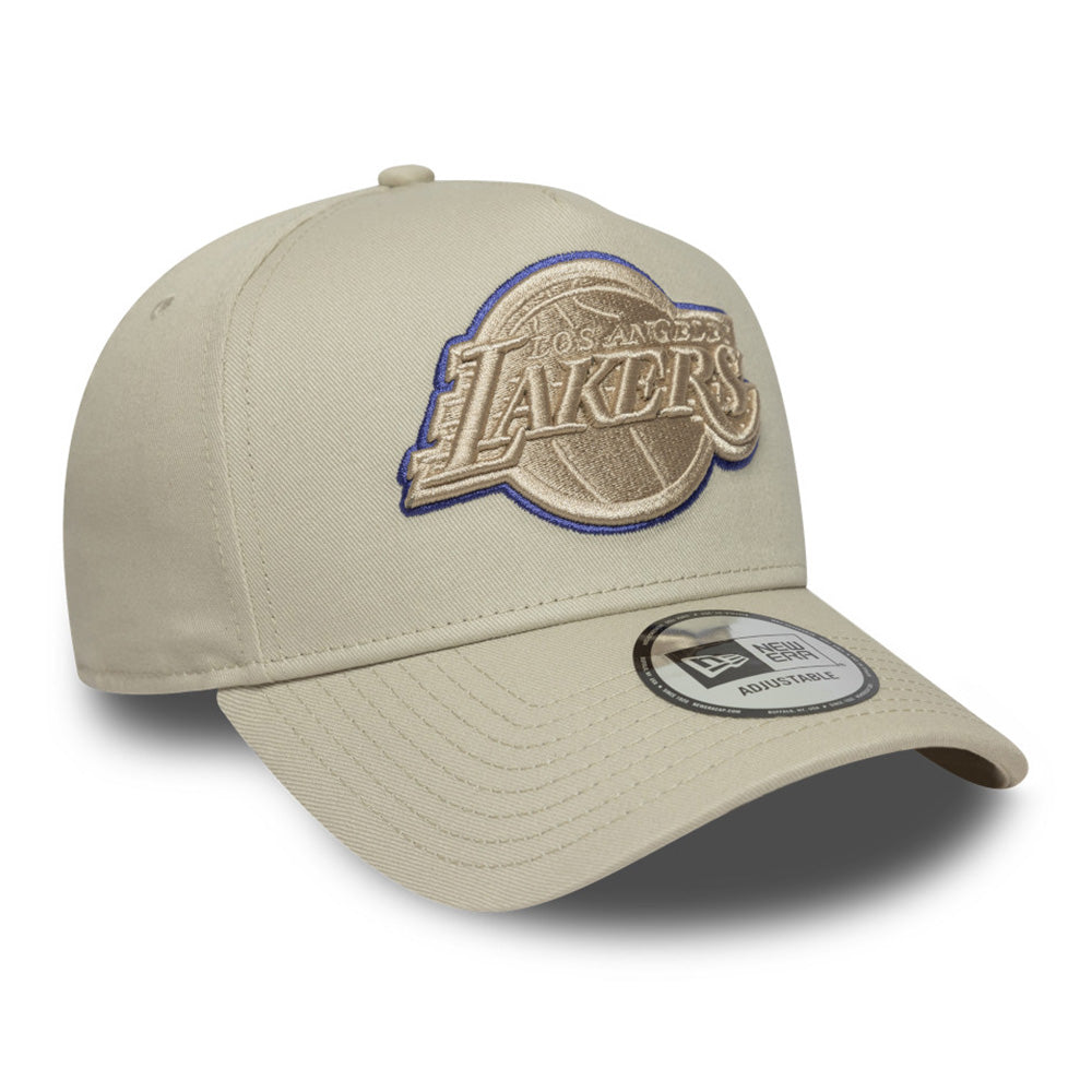 New Era Los Angeles Lakers Tonal Outline Stone 9FORTY E-Frame Snapback Cap