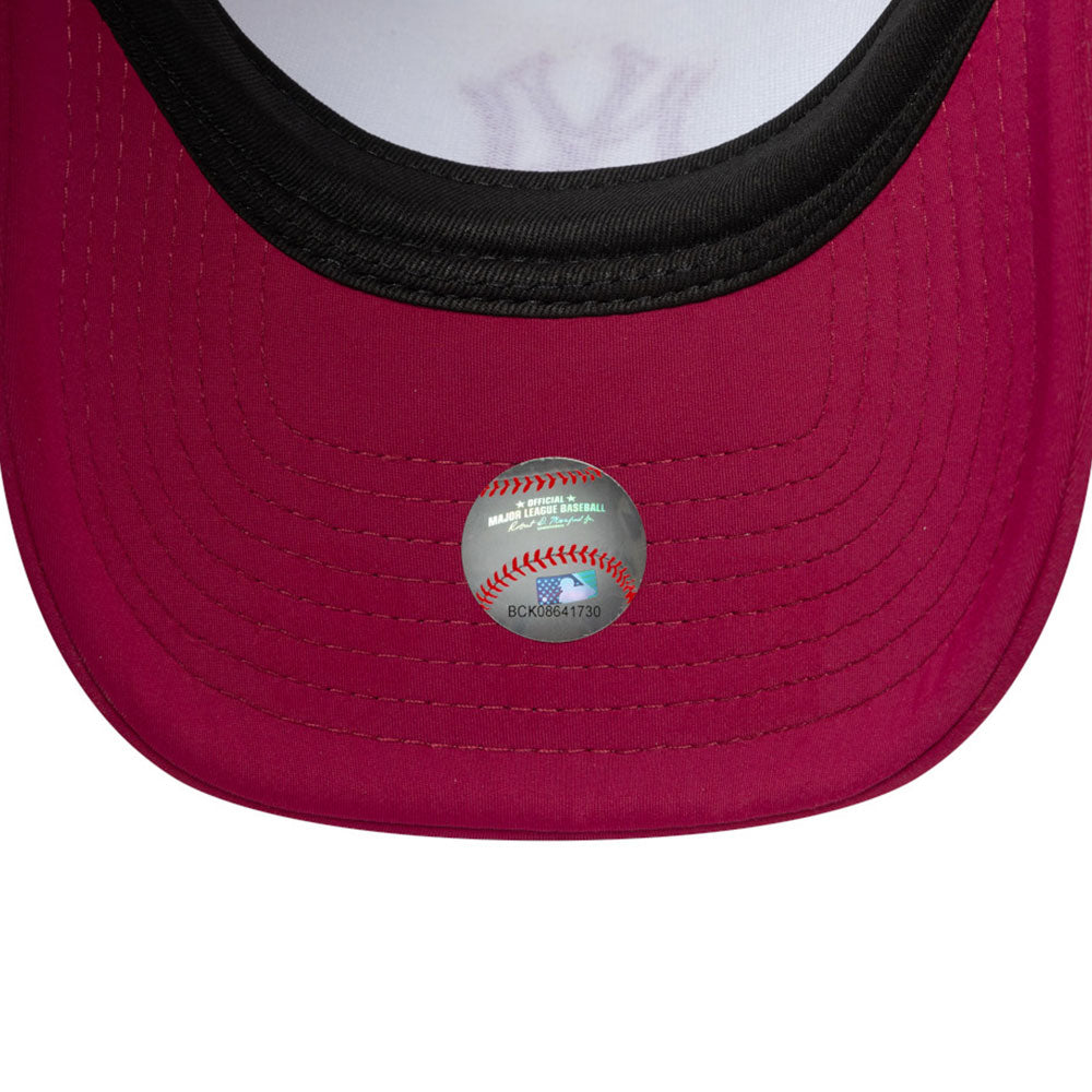 New Era New York Yankees World Series Optic White Cherry Jam 9FORTY E-Frame Trucker Snapback Cap