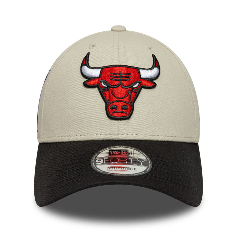 New Era Chicago Bulls Contrast Patch Stone OTC 9FORTY Adjustable Cap