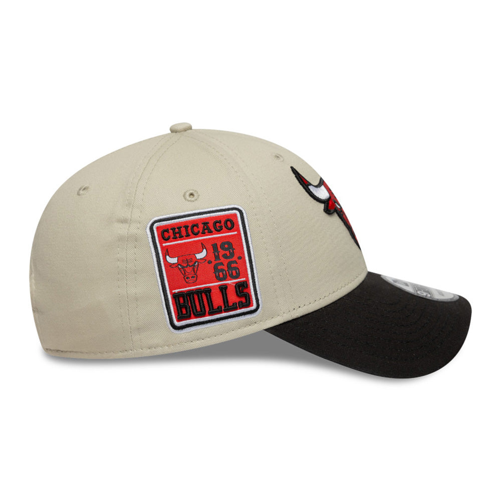 New Era Chicago Bulls Contrast Patch Stone OTC 9FORTY Adjustable Cap