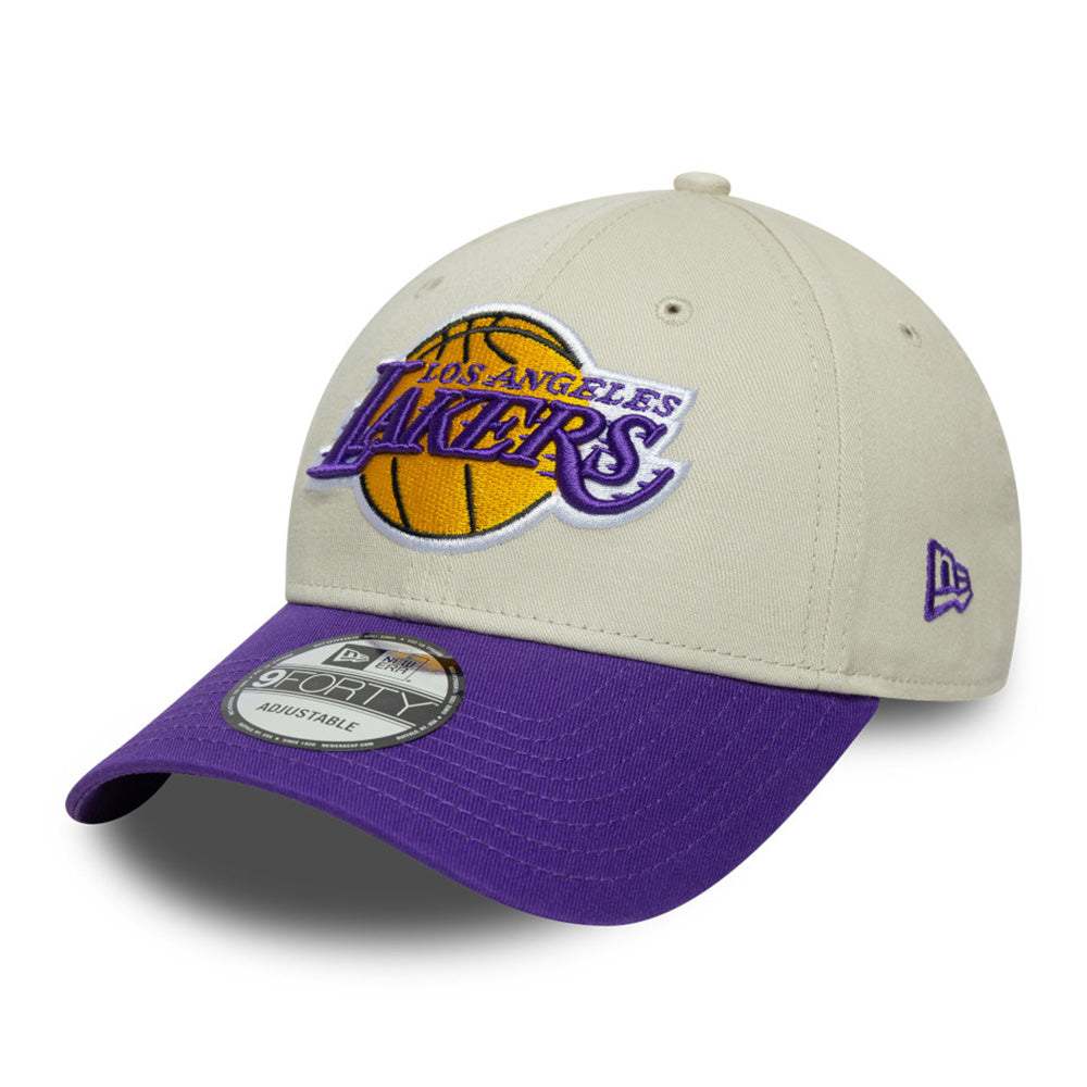 New Era Los Angeles Lakers Contrast Patch Stone OTC 9FORTY Adjustable Cap