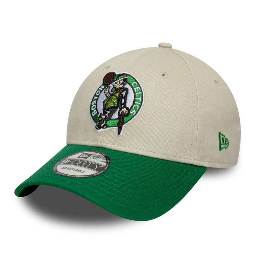 New Era Boston Celtics Contrast Patch Stone OTC 9FORTY Adjustable Cap