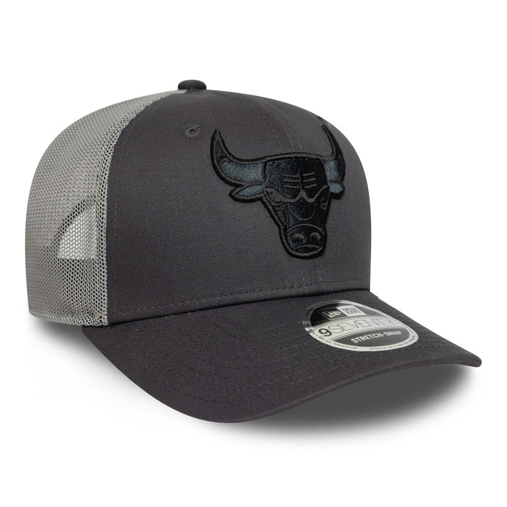 New Era Chicago Bulls Tonal Graphite 9SEVENTY Stretch Snapback Cap