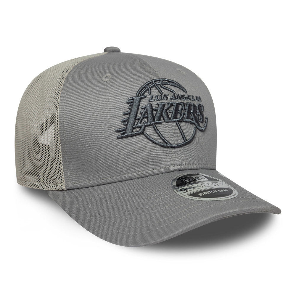 New Era Los Angeles Lakers Tonal Grey 9SEVENTY Stretch Snapback Cap