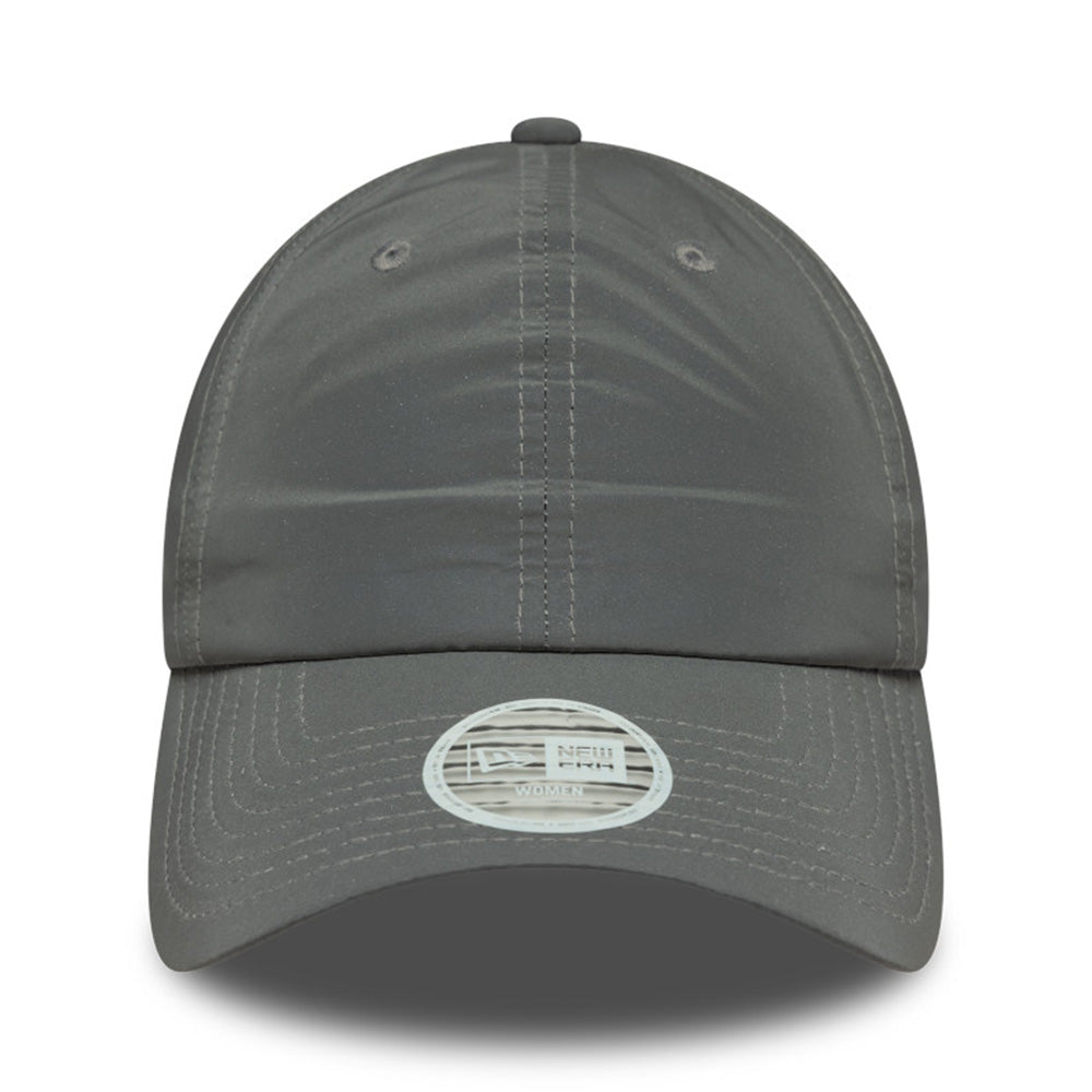 New Era Women Open Back Reflective Silver Adjustable Cap