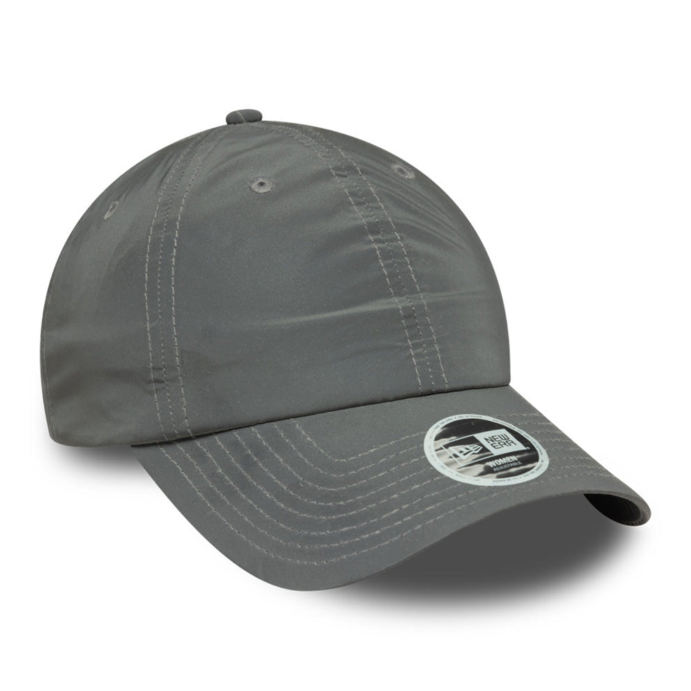 New Era Women Open Back Reflective Silver Adjustable Cap