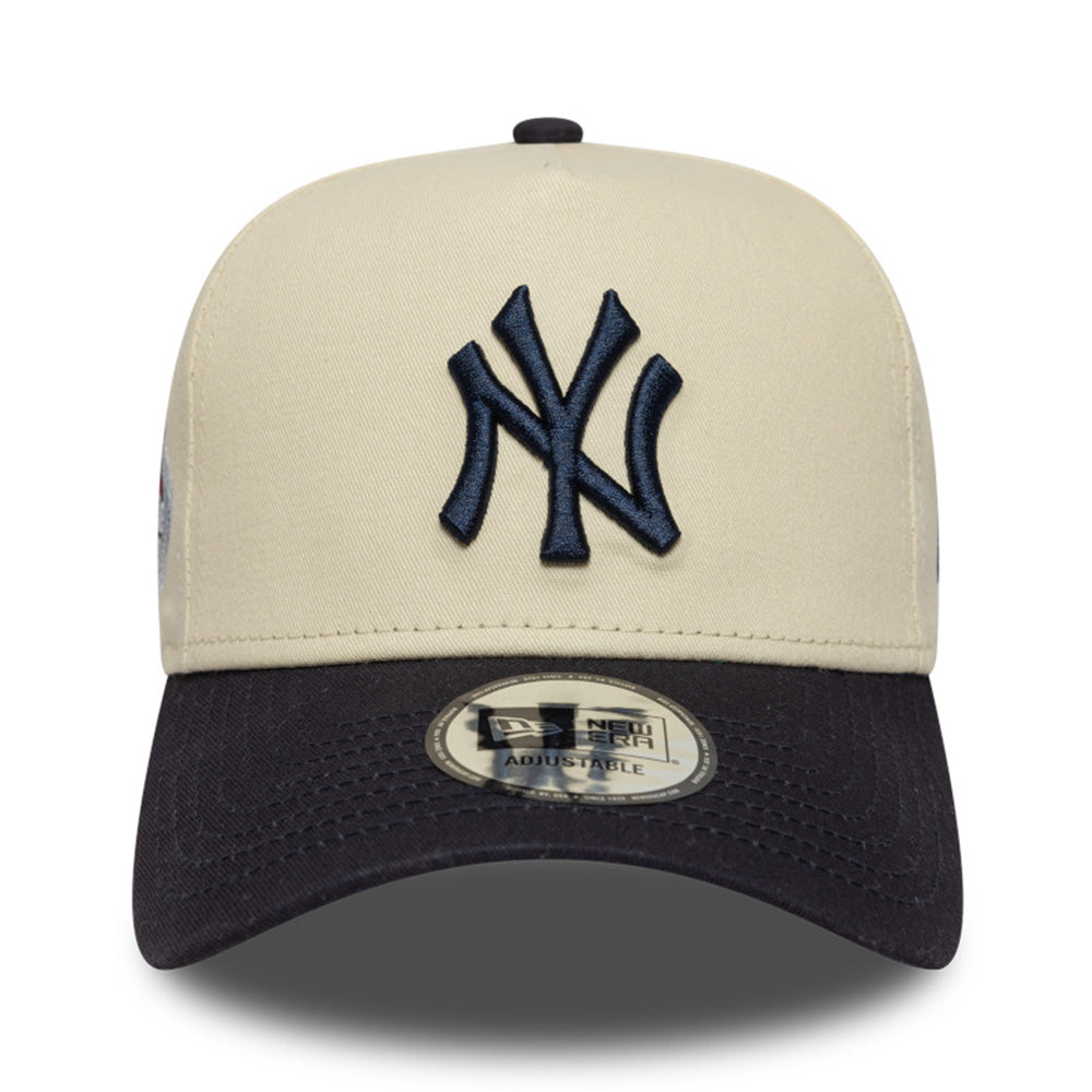 New Era New York Yankees All Star Game Patch Light Cream Navy 9FORTY E-Frame Snapback Cap