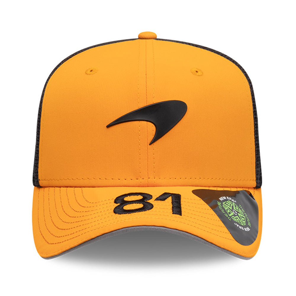 New Era McLaren Racing Oscar Piastri Medium Orange 9SEVENTY Stretch Snapback Cap