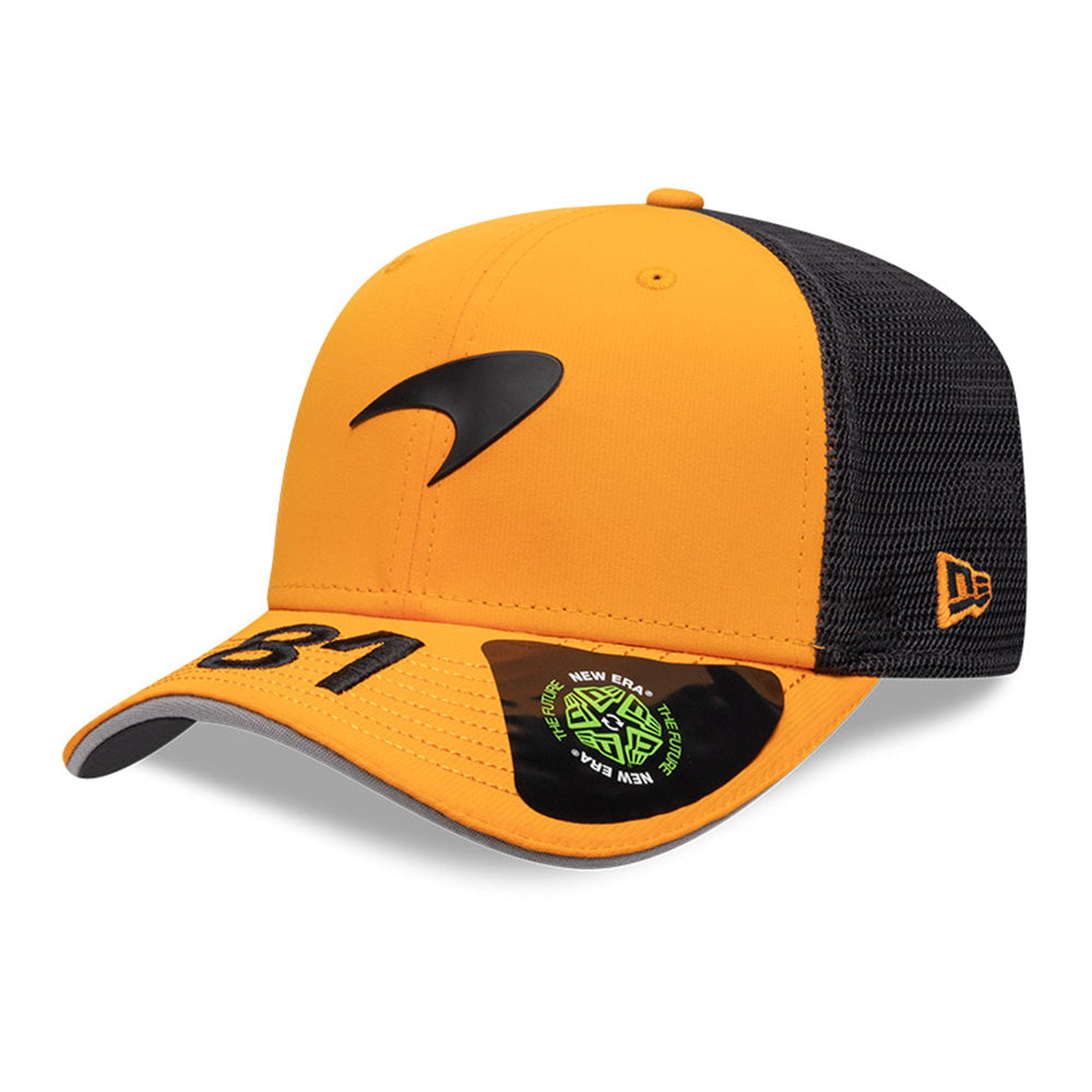 New Era McLaren Racing Oscar Piastri Medium Orange 9SEVENTY Stretch Snapback Cap