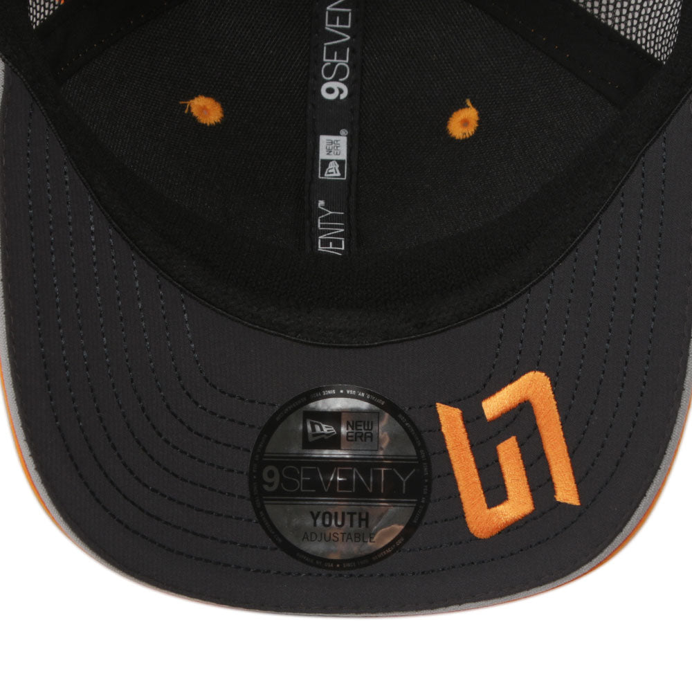 New Era Mclaren Racing Formula 1 Lando Norris Orange Sustainable 9SEVENTY Youth Stretch Snapback Cap