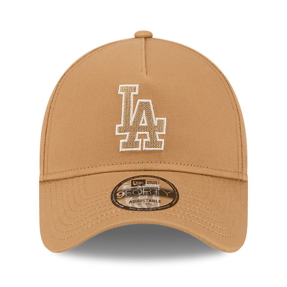 New Era Los Angeles Dodgers Earth Tonal Chainstitch Wheat 9FORTY A-Frame Snapback Cap