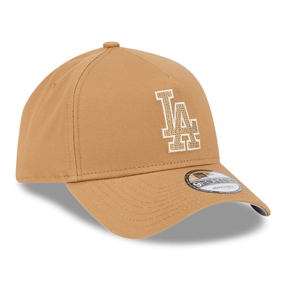 New Era Los Angeles Dodgers Earth Tonal Chainstitch Wheat 9FORTY A-Frame Snapback Cap