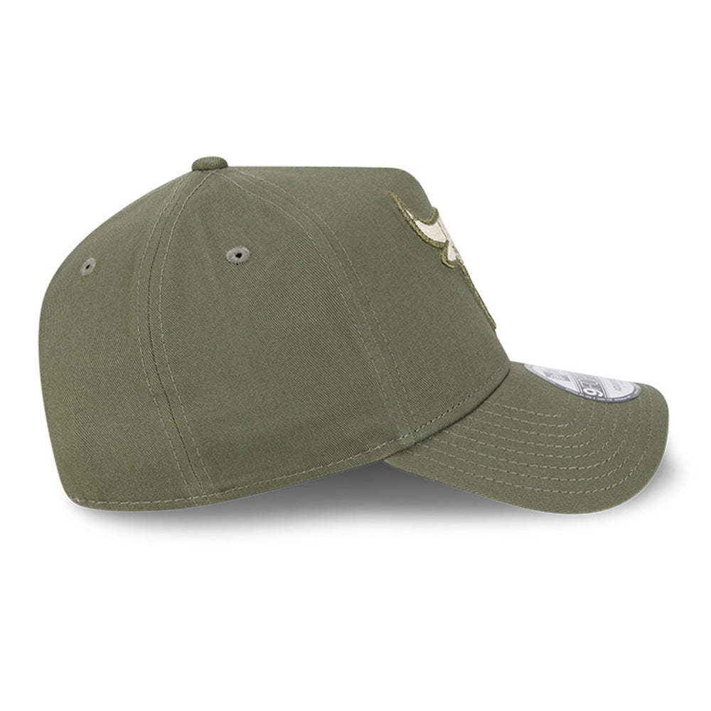 New Era Chicago Bulls Earth Tonal Chainstitch New Olive 9FORTY A-Frame Snapback Cap