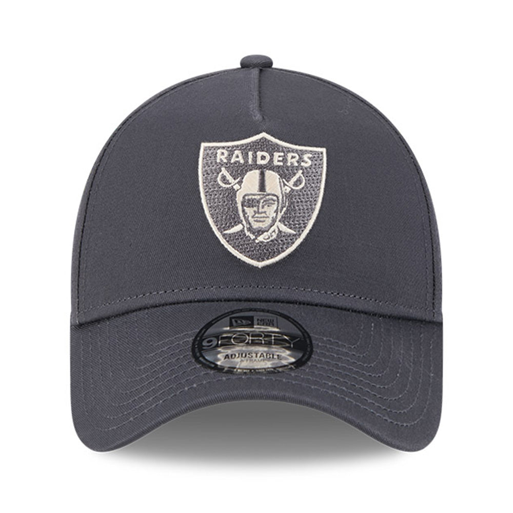 New Era Las Vegas Raiders Earth Tonal Chainstitch Graphite 9FORTY A-Frame Snapback Cap
