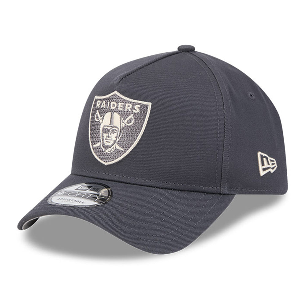 New Era Las Vegas Raiders Earth Tonal Chainstitch Graphite 9FORTY A-Frame Snapback Cap