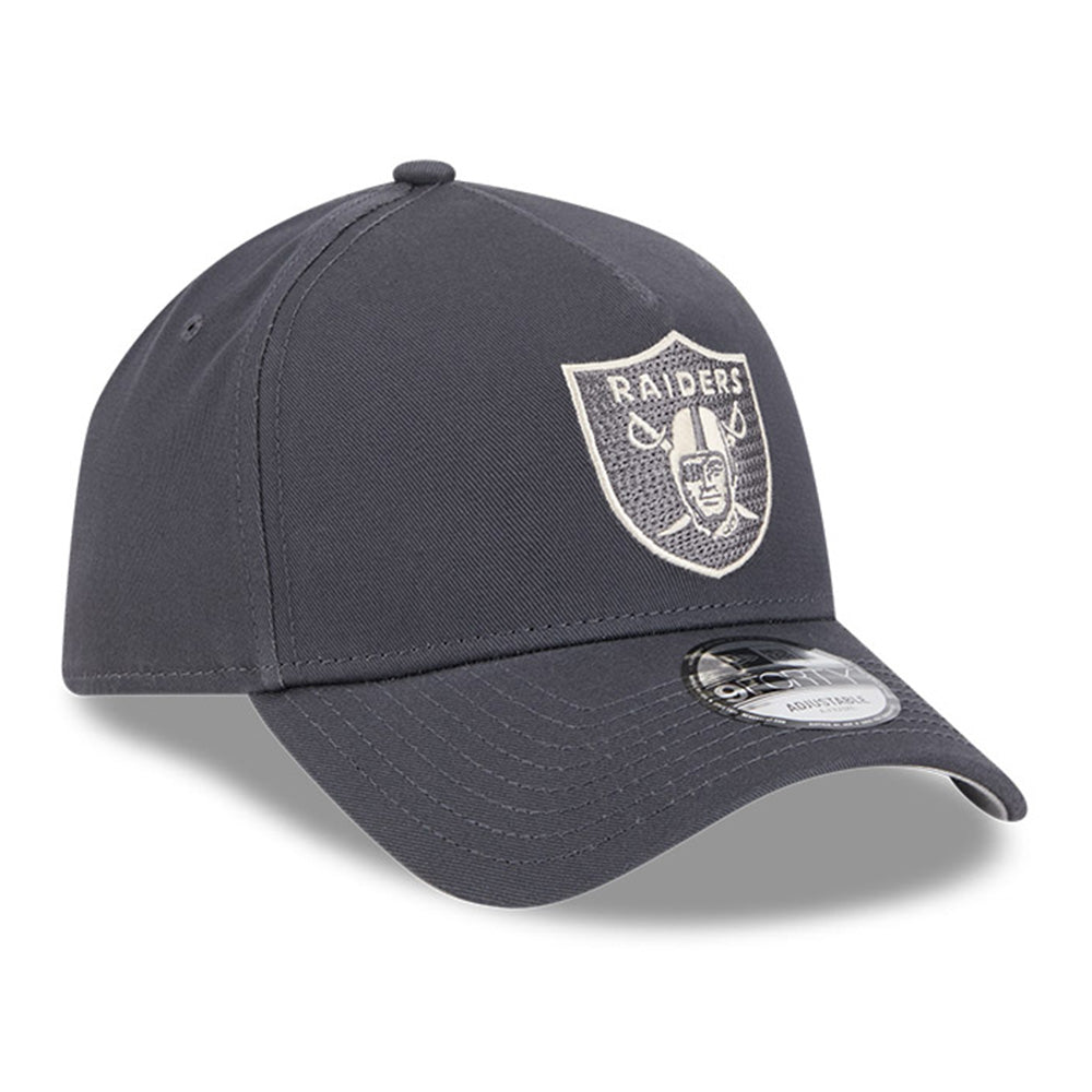 New Era Las Vegas Raiders Earth Tonal Chainstitch Graphite 9FORTY A-Frame Snapback Cap