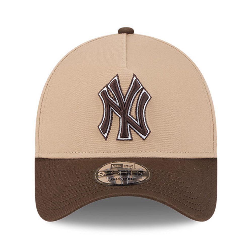 New Era New York Yankees NY Camel Two Tone Walnut 9FORTY A-Frame Adjustable Cap