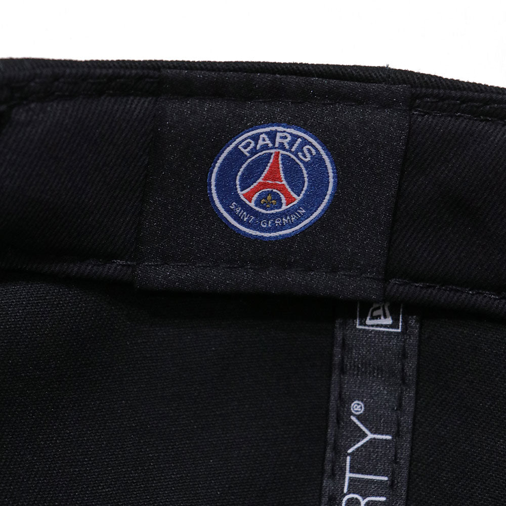 New Era Paris Saint Germain Football Club Black Contrast UV 9FORTY Adjustable Cap