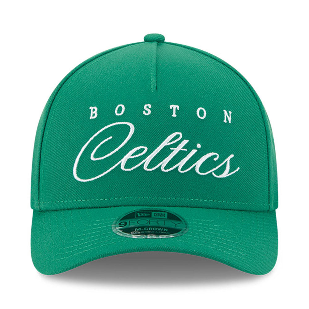 New Era Boston Celtics NBA 2025 Draft Green 9FORTY M-Crown A-Frame Snapback Cap