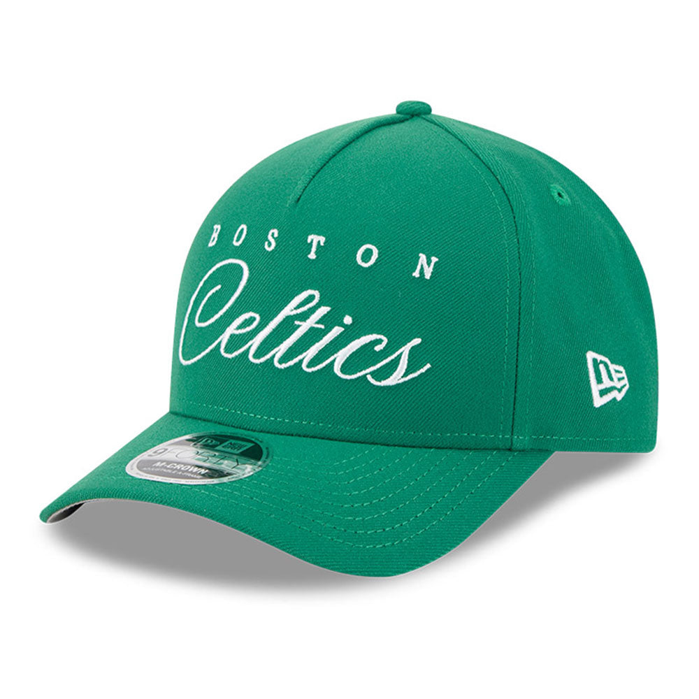 New Era Boston Celtics NBA 2025 Draft Green 9FORTY M-Crown A-Frame Snapback Cap