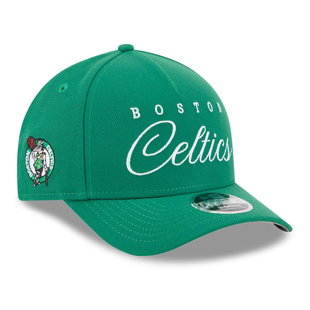 New Era Boston Celtics NBA 2025 Draft Green 9FORTY M-Crown A-Frame Snapback Cap