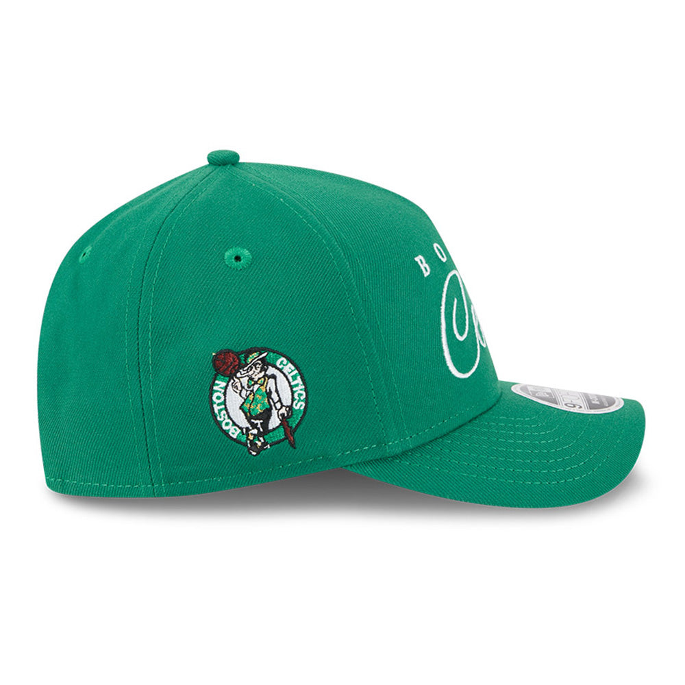 New Era Boston Celtics NBA 2025 Draft Green 9FORTY M-Crown A-Frame Snapback Cap